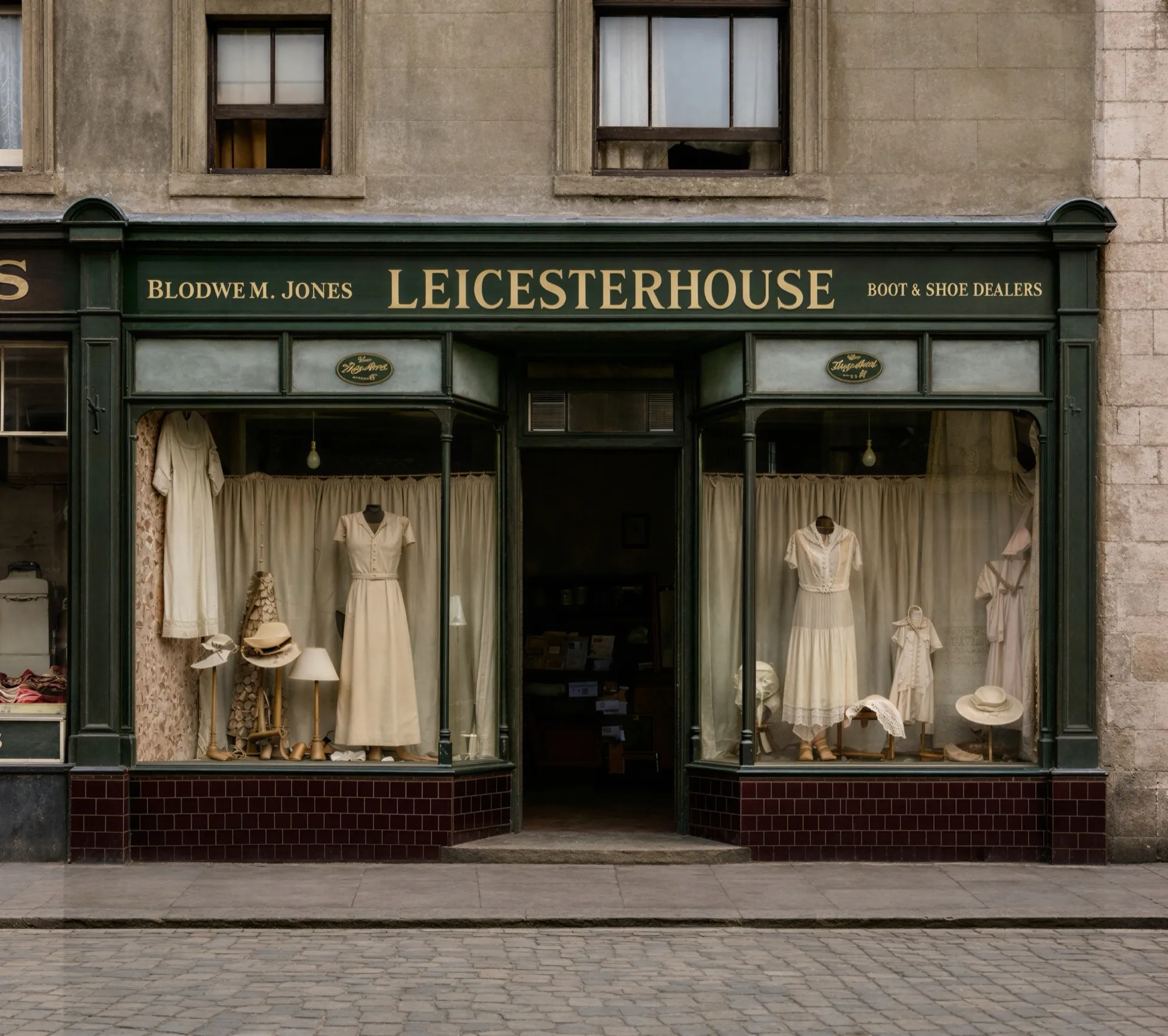 Leicester House storefront at 14 High Street, Glynneath — circa 1935