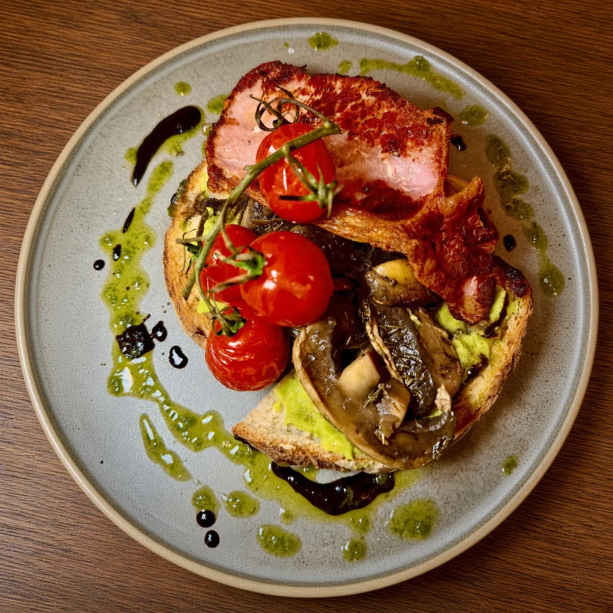Forest Toast — with bacon